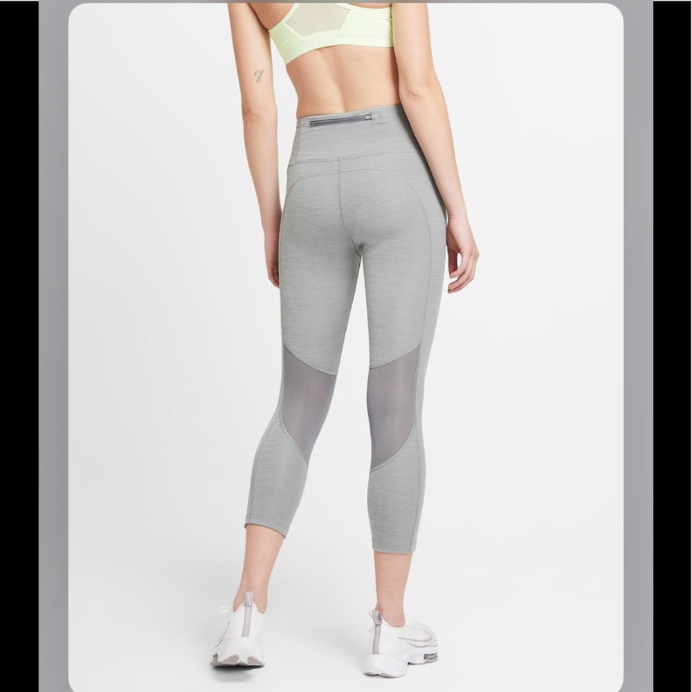 NWT!Nike Epic fast Mid-Rise Running Leggings grey XS - Picture 13 of 14